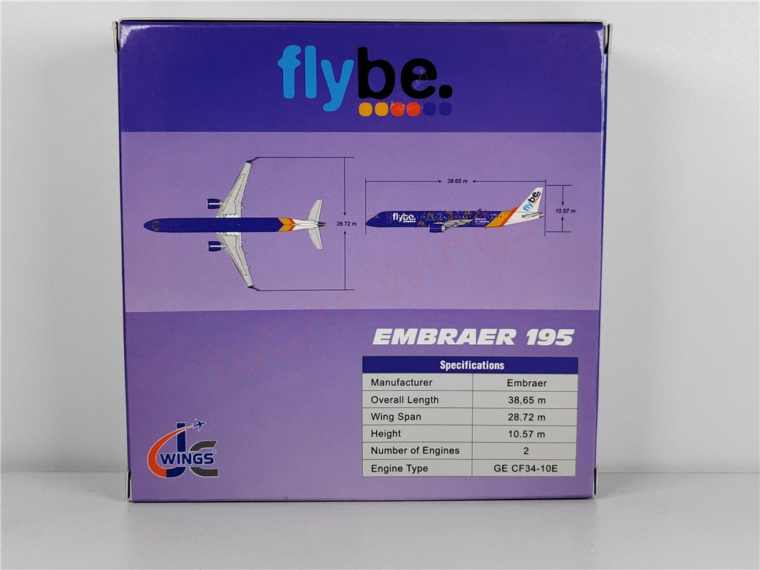 1:400 JC Wings W400-0002 flybe ERJ-190 G-FBEJ Aircraft Model+Free Tractor