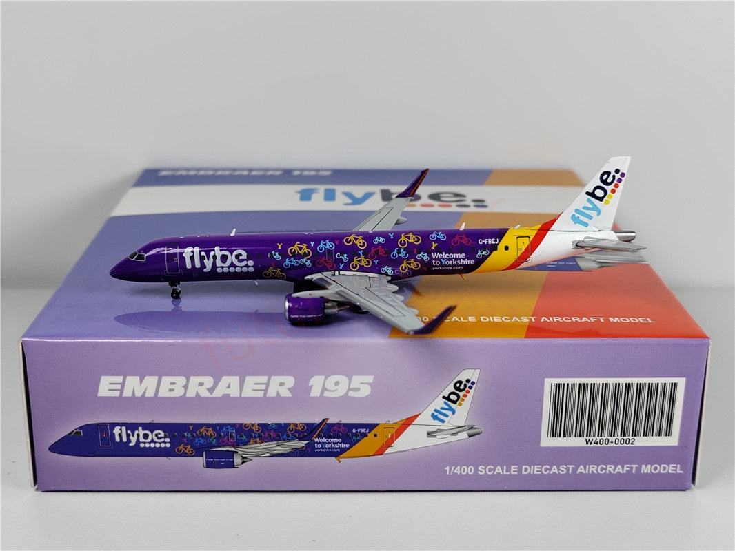 1:400 JC Wings W400-0002 flybe ERJ-190 G-FBEJ Aircraft Model+Free Tractor
