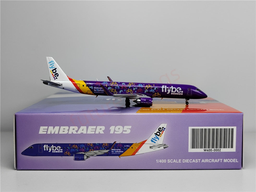 1:400 JC Wings W400-0002 flybe ERJ-190 G-FBEJ Aircraft Model+Free Tractor