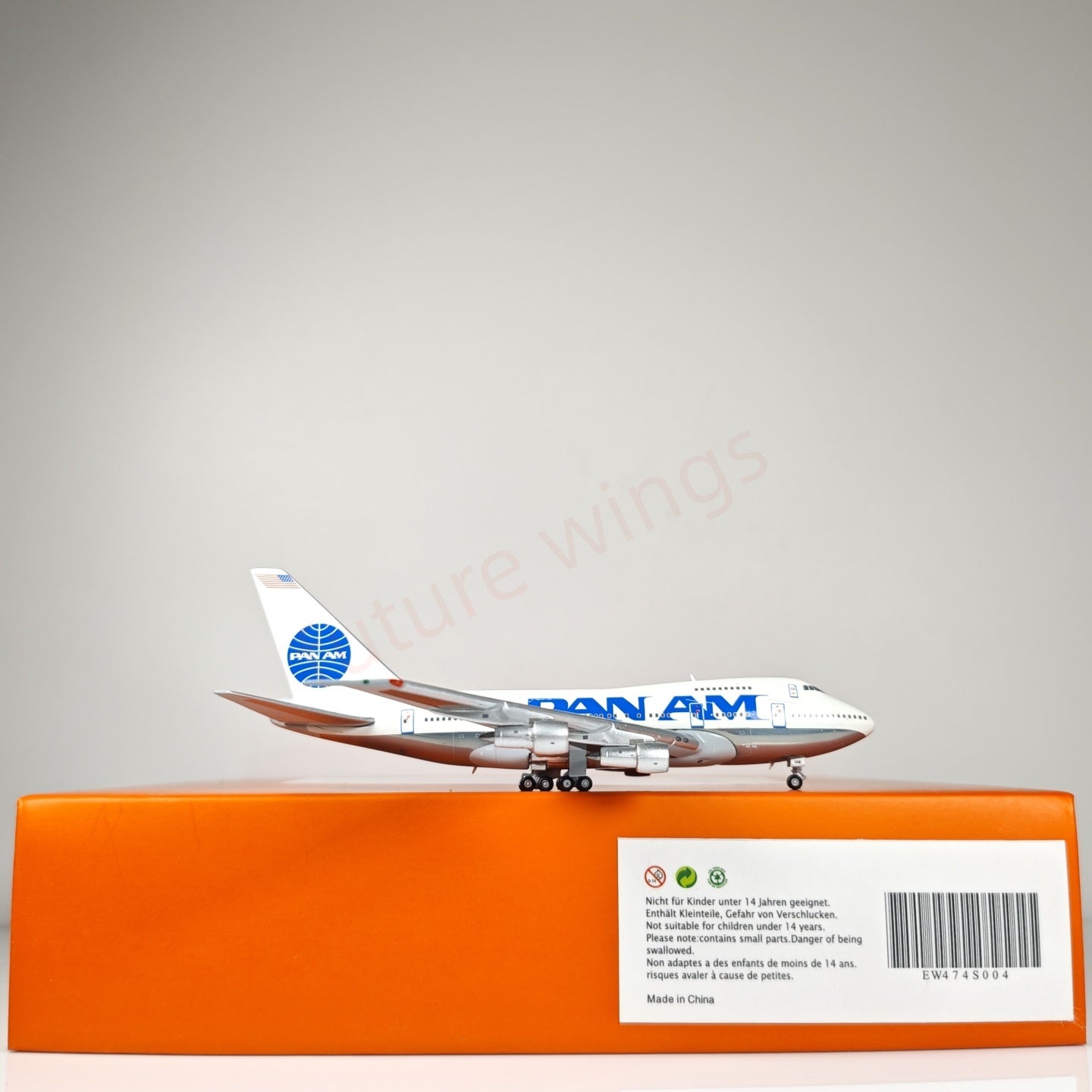 1:400 JC Wings EW474S004 PAN AM B747SP N538PA Aircraft Model+Free Tractor