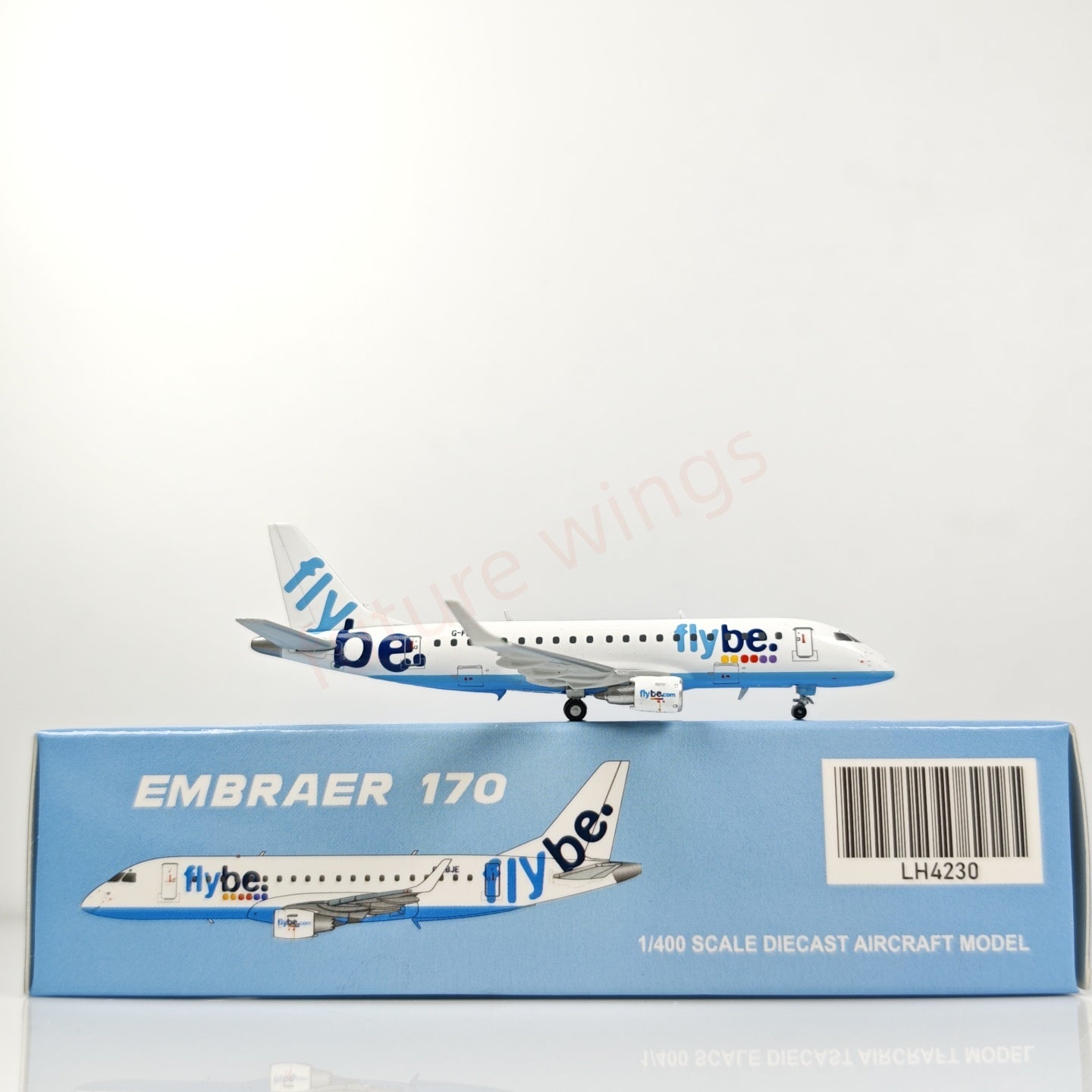 1:400 JC Wings LH4230 Flybe ERJ-170-200STD G-FBJE Aircraft Model+Free Tractor