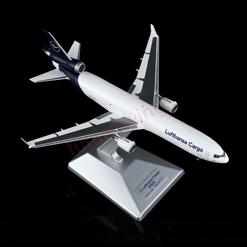 1:400 YY Wings Lufthansa Cargo MD-11 D-ALCD Aircraft Model+Free Tractor