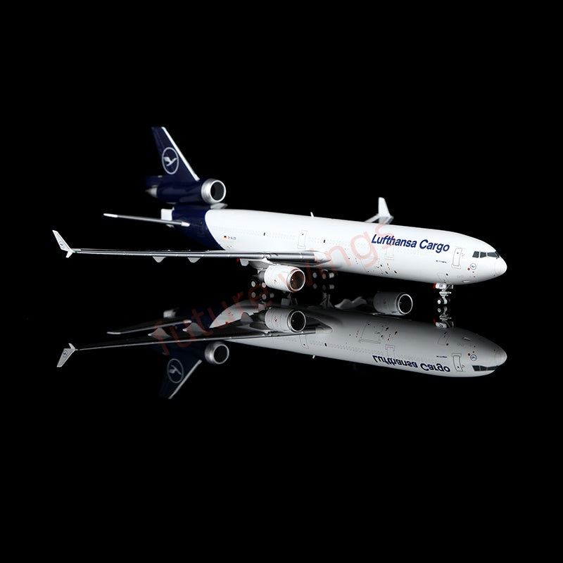 1:400 YY Wings Lufthansa Cargo MD-11 D-ALCD Aircraft Model+Free Tractor