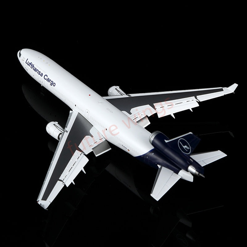1:400 YY Wings Lufthansa Cargo MD-11 D-ALCD Aircraft Model+Free Tractor