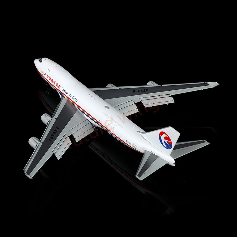 1:400 YY Wings China Cargo B747-400F B-2428 Aircraft Model Free Tractor +Stand