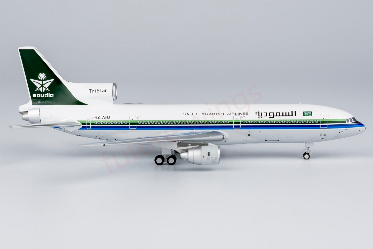 1:400 NG Models NG32012 Saudia Lockheed L-1011-200 HZ-AHJ Aircraft Model+Free Tractor
