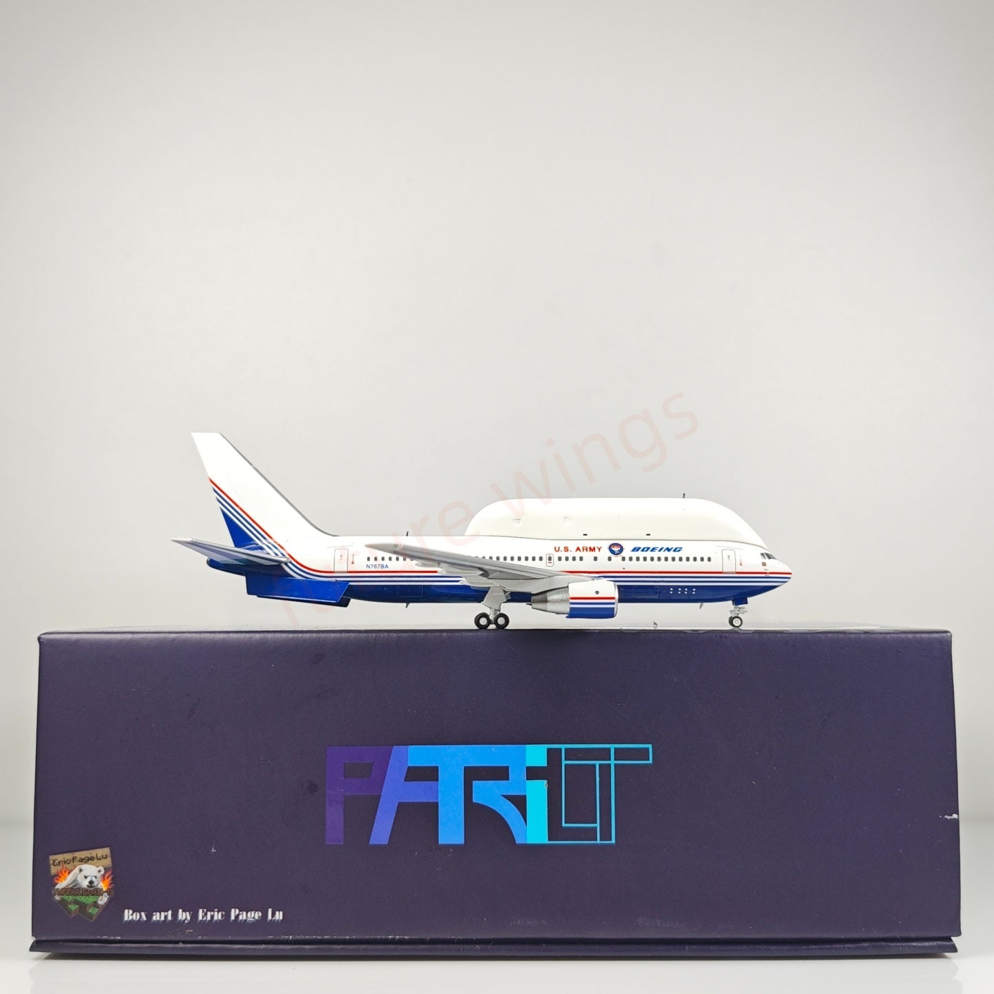 1:400 Patriot US.Army B767-200 N767BA Aircraft Model+Free Tractor