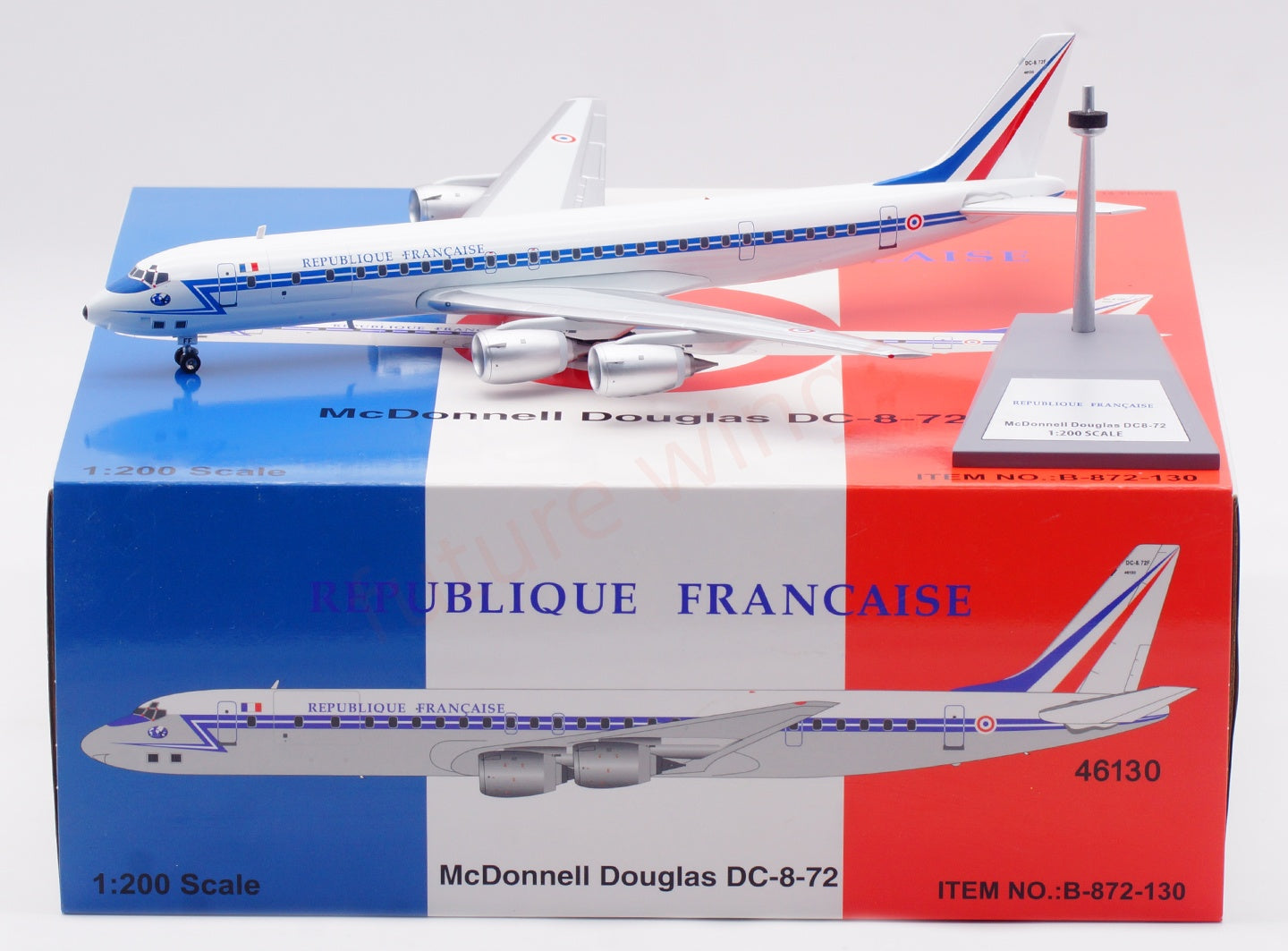 1:200 B-Models(InFlight200) French Air Force DC-8-72 46130 Diecast Aircraft Model