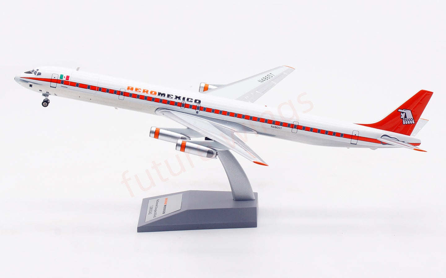 1:200 InFlight200 Aero Mexico DC-8-63 N6865 Diecast Aircraft Model