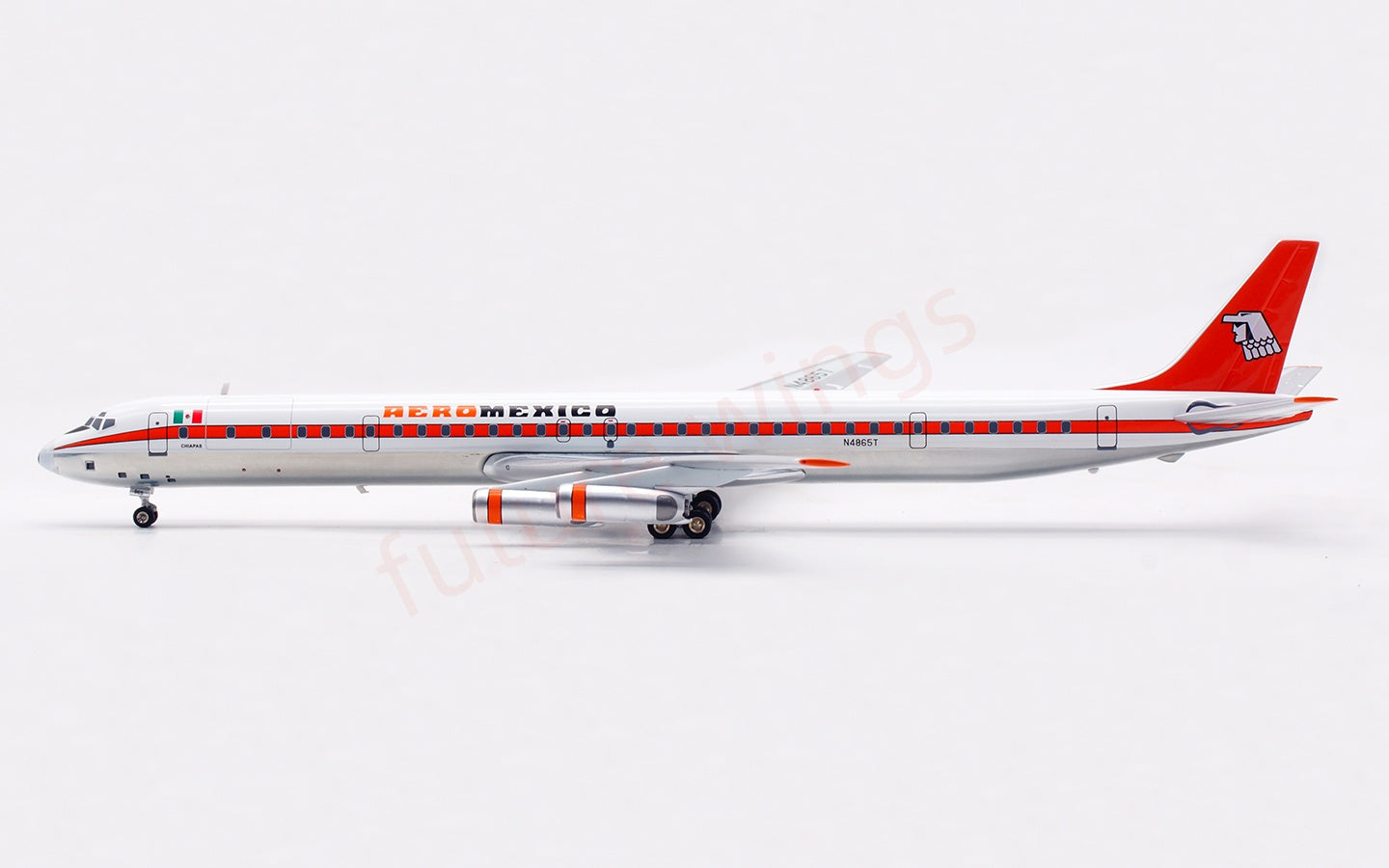 1:200 InFlight200 Aero Mexico DC-8-63 N6865 Diecast Aircraft Model