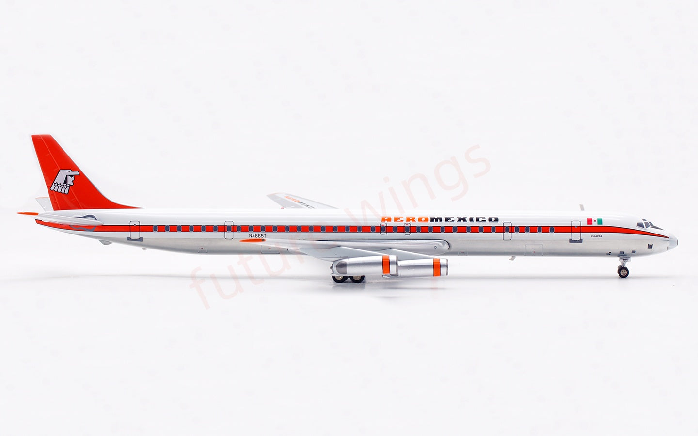 1:200 InFlight200 Aero Mexico DC-8-63 N6865 Diecast Aircraft Model