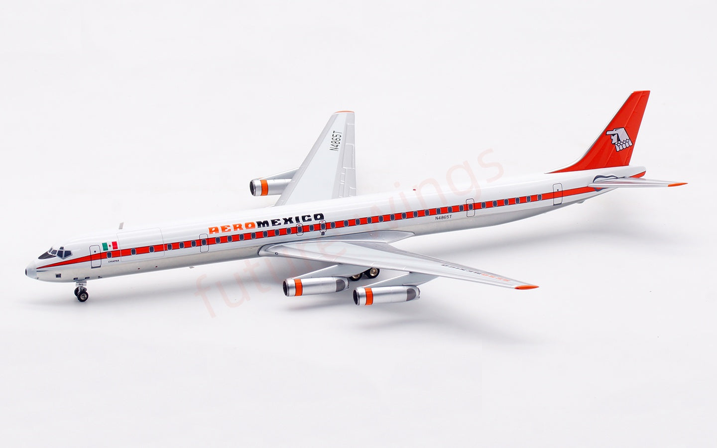 1:200 InFlight200 Aero Mexico DC-8-63 N6865 Diecast Aircraft Model