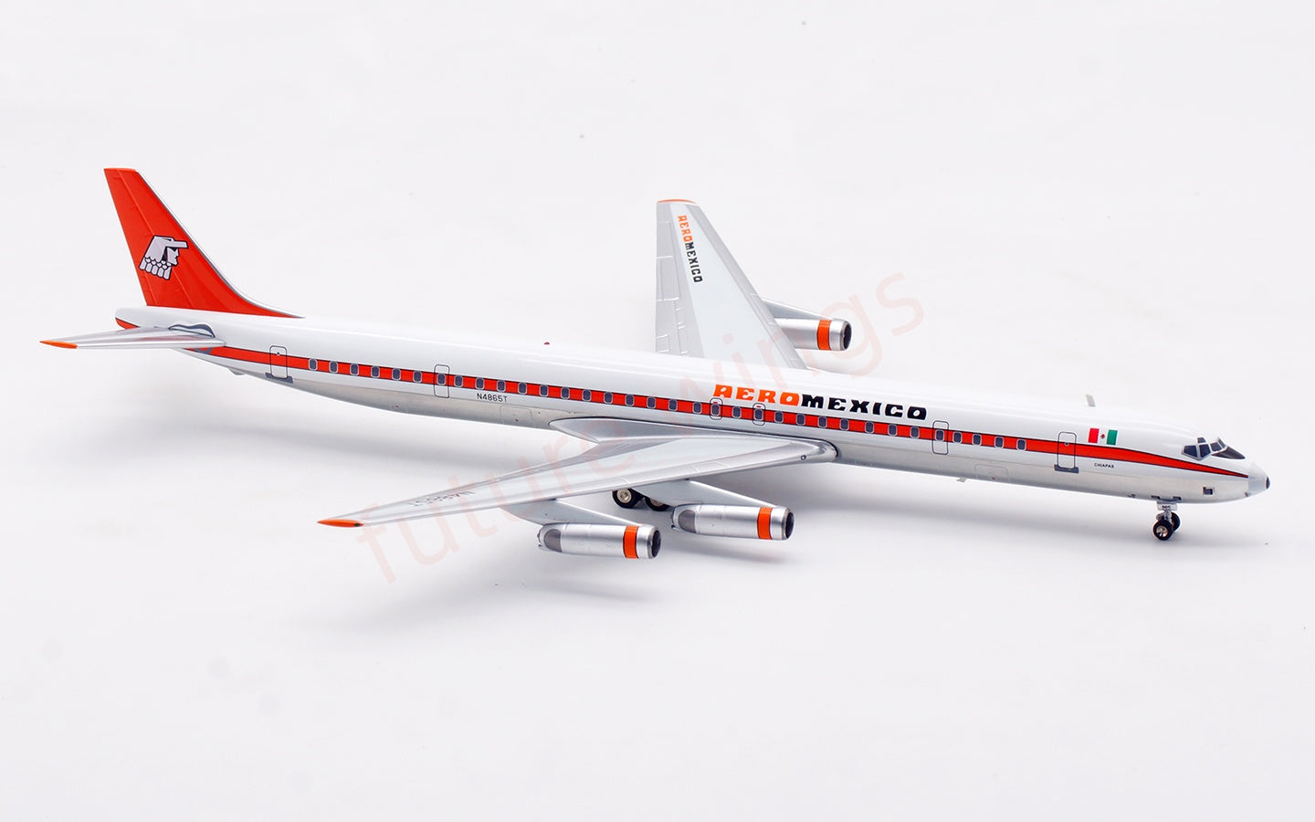 1:200 InFlight200 Aero Mexico DC-8-63 N6865 Diecast Aircraft Model