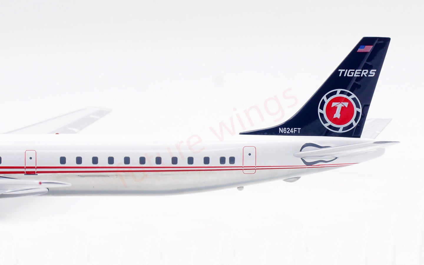 1:200 InFlight200 FlyTiger  DC-8-63 N624FT Diecast Aircraft Model