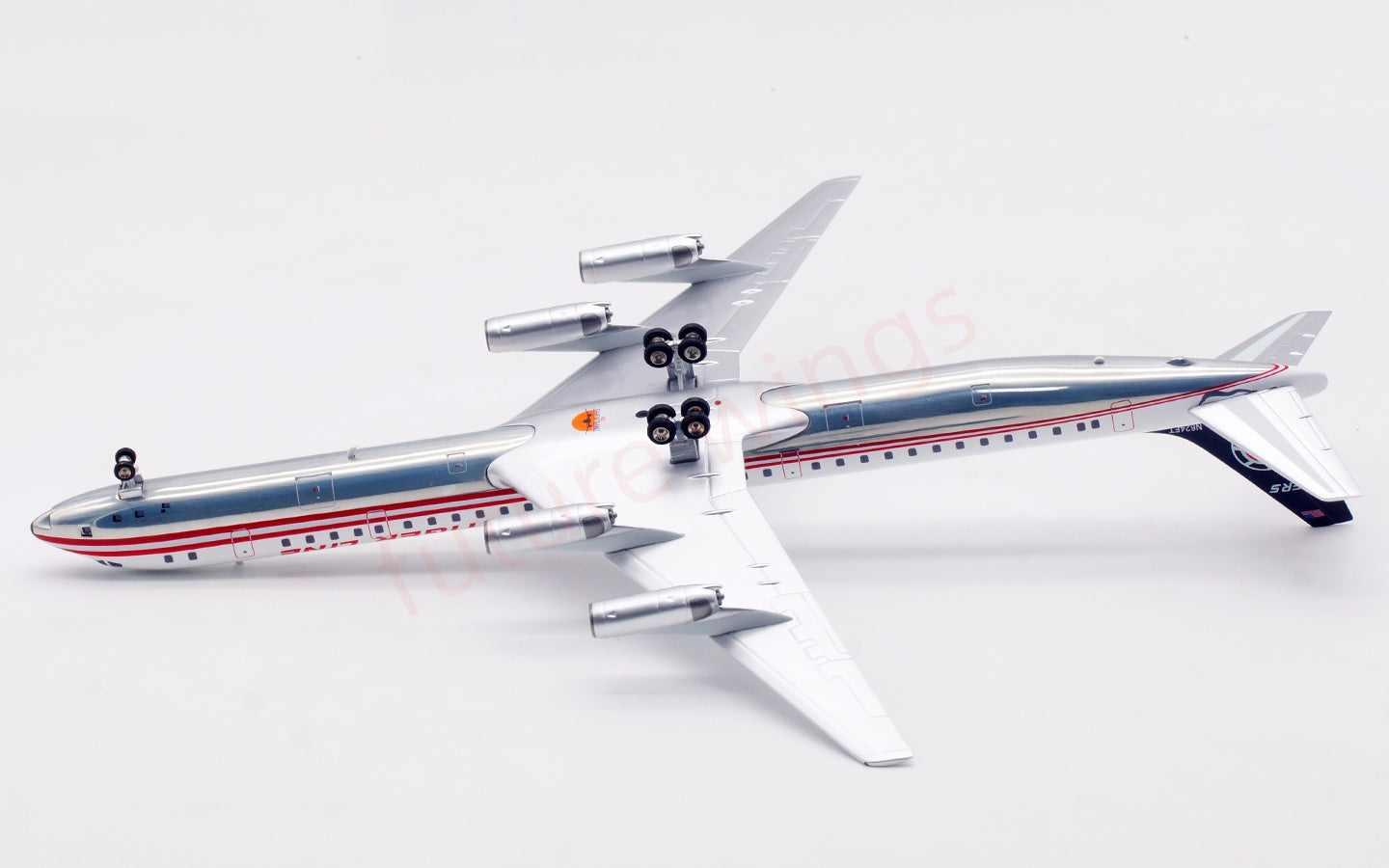 1:200 InFlight200 FlyTiger  DC-8-63 N624FT Diecast Aircraft Model