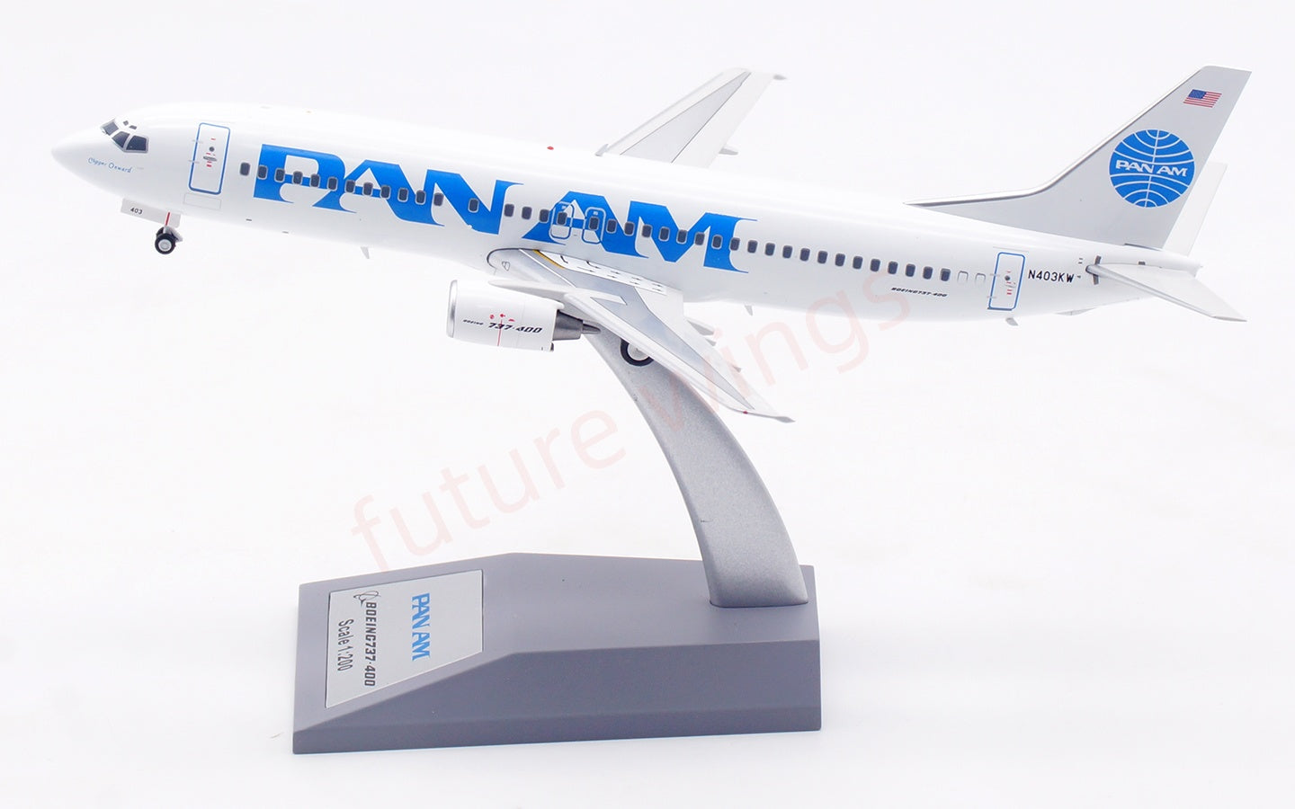 1:200 InFlight200 Pan AM B737-400 N403KW Diecast Aircraft Model