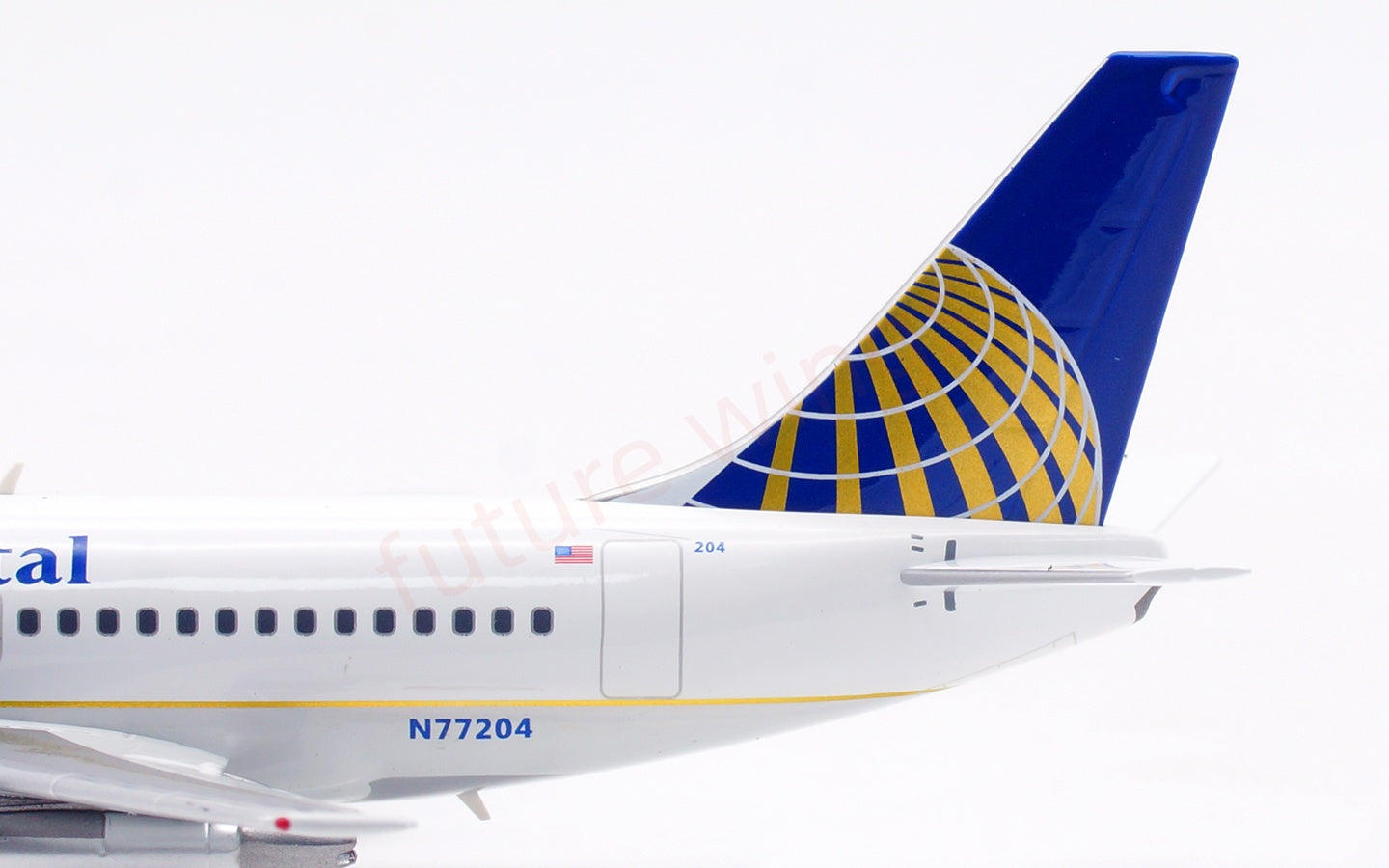 1:200 InFlight200 Continental Airlines B737-100 N77204 Diecast Aircraft Model