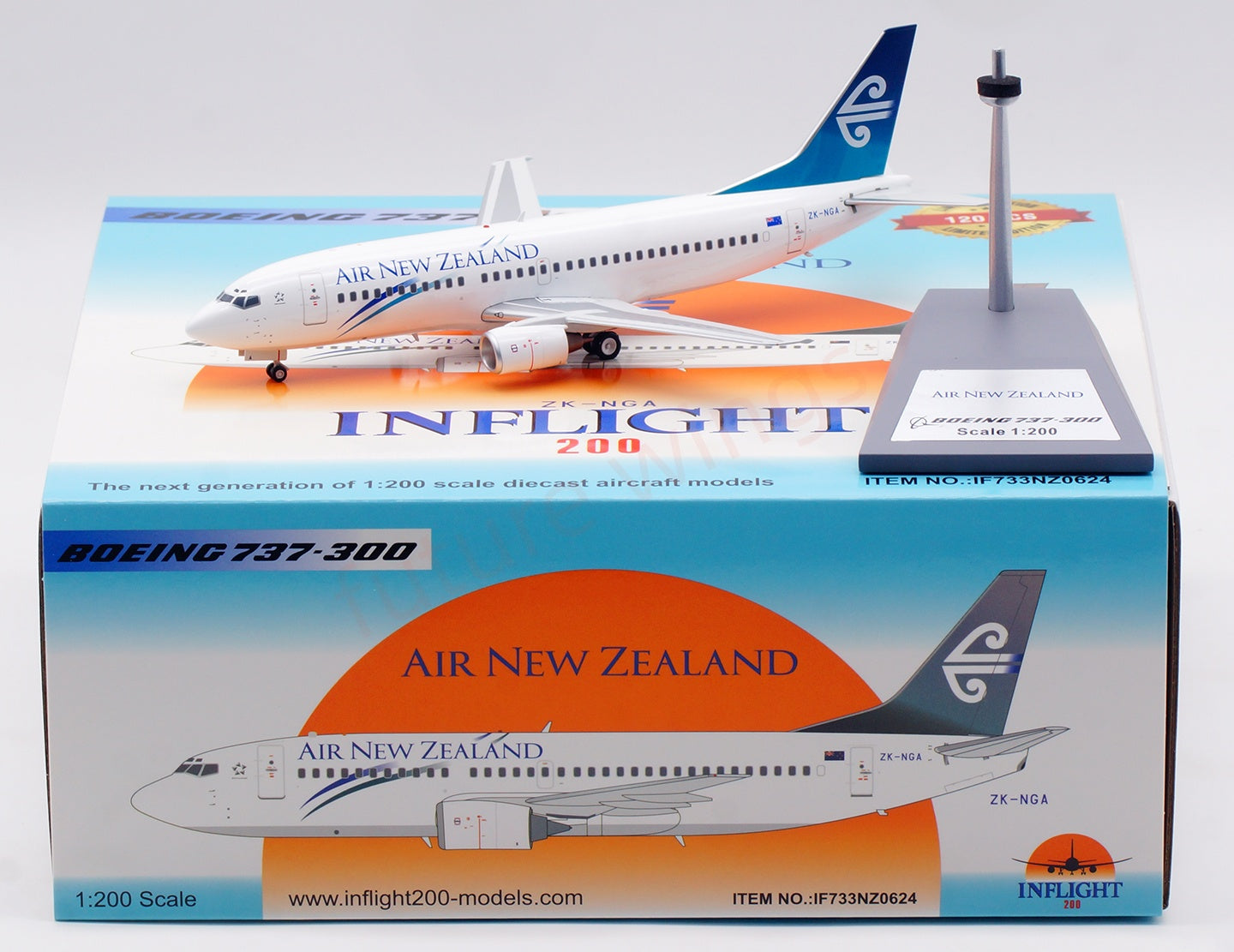 1:200 InFlight200 Air NewZealand B737-300 ZK-NGA Diecast Aircraft Model