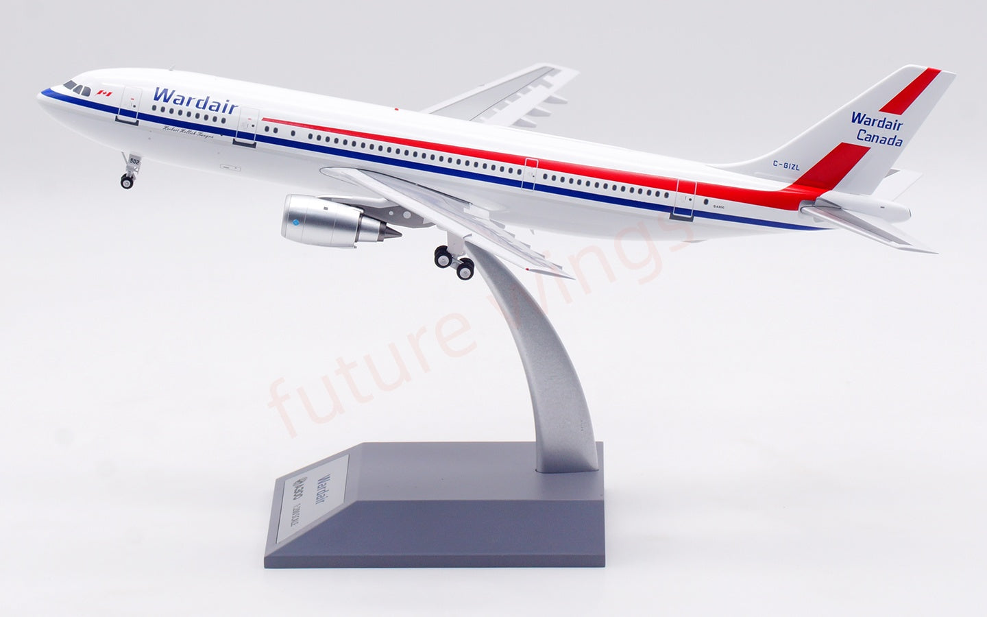 1:200 InFlight200 Wardair Airbus A300B4 C-GIZL Diecast Aircraft Model With Stand