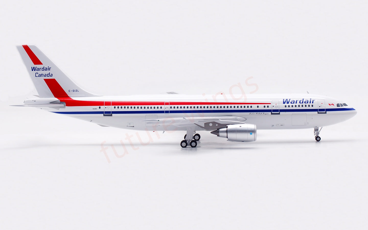 1:200 InFlight200 Wardair Airbus A300B4 C-GIZL Diecast Aircraft Model With Stand