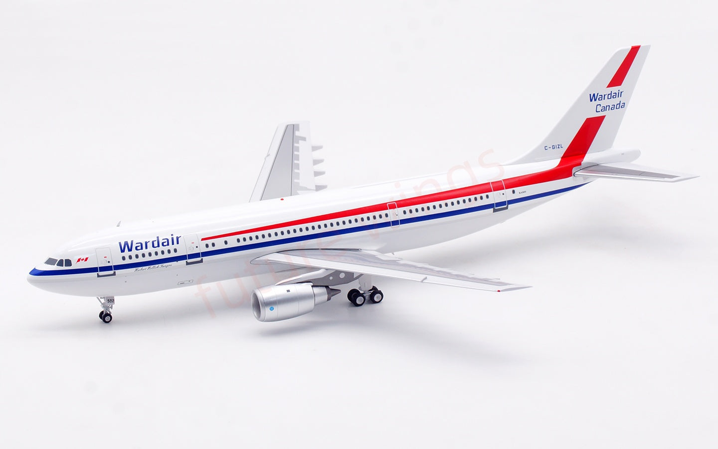 1:200 InFlight200 Wardair Airbus A300B4 C-GIZL Diecast Aircraft Model With Stand