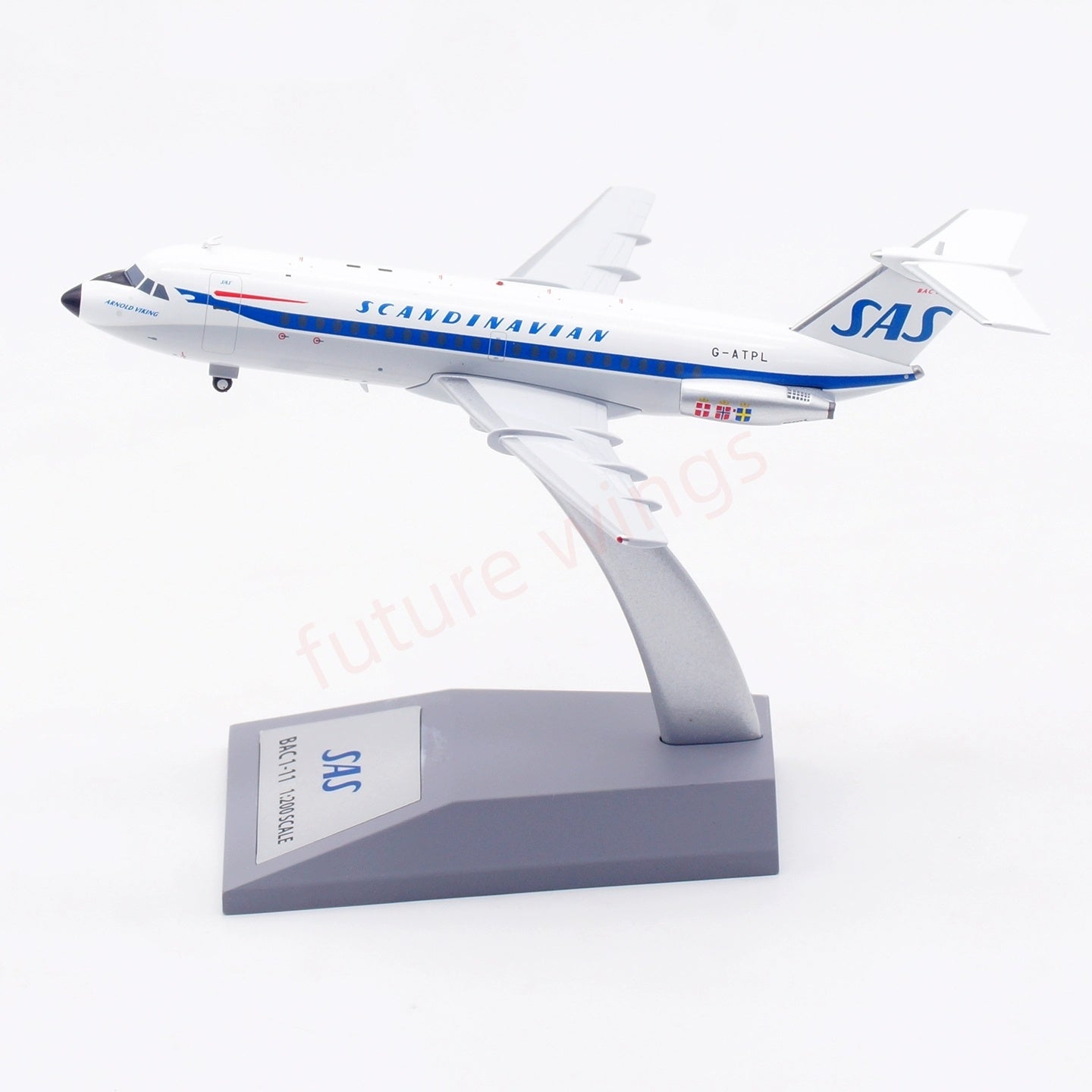 1:200 InFlight200 SAS BAC 111 G-ATPL Diecast Aircraft Model
