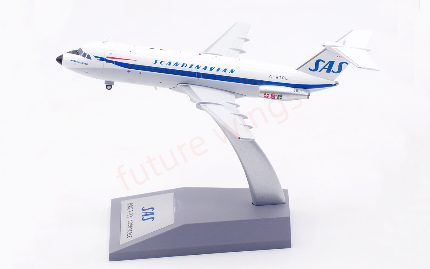 1:200 InFlight200 SAS BAC 111 G-ATPL Diecast Aircraft Model