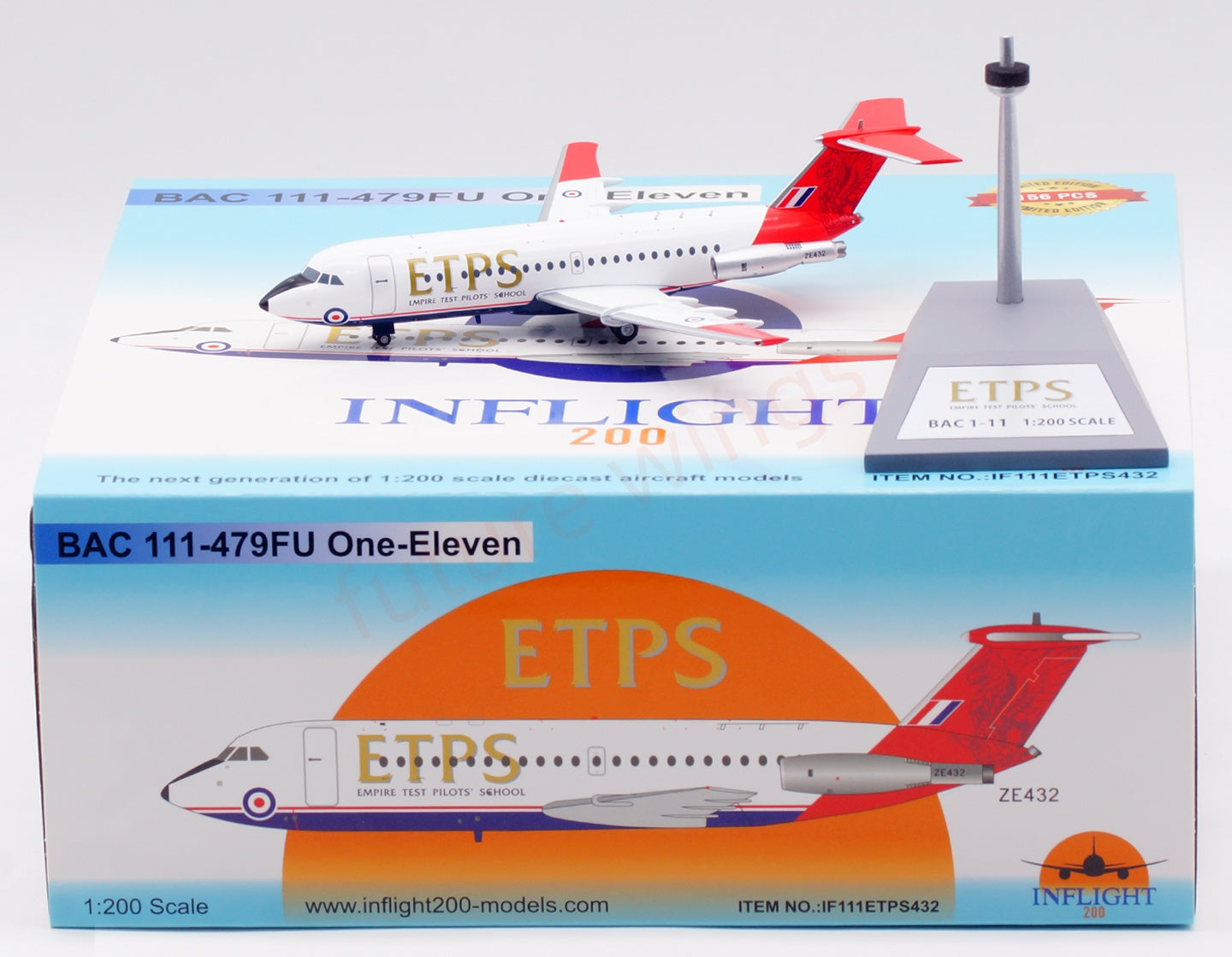1:200 InFlight200 ETPS BAC 111 ZE432 Diecast Aircraft Model