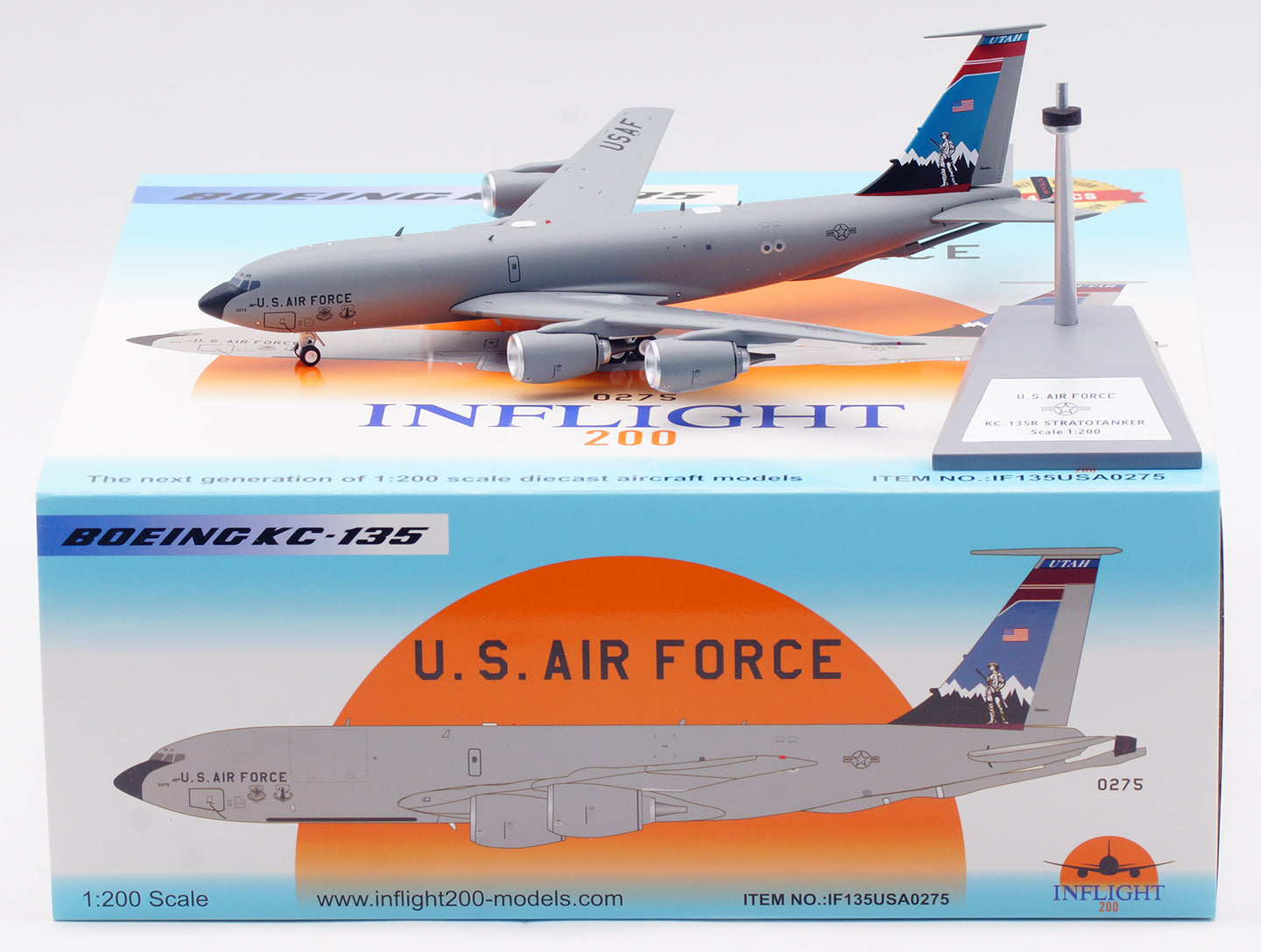 1:200 InFlight200 USAF KC-135R 61-0275 Diecast Aircraft Model