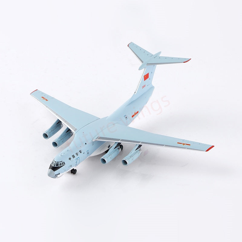 1:400 YY Wings China Air Force IL-76 21041/21042/21043 Aircraft Model+Free Tractor