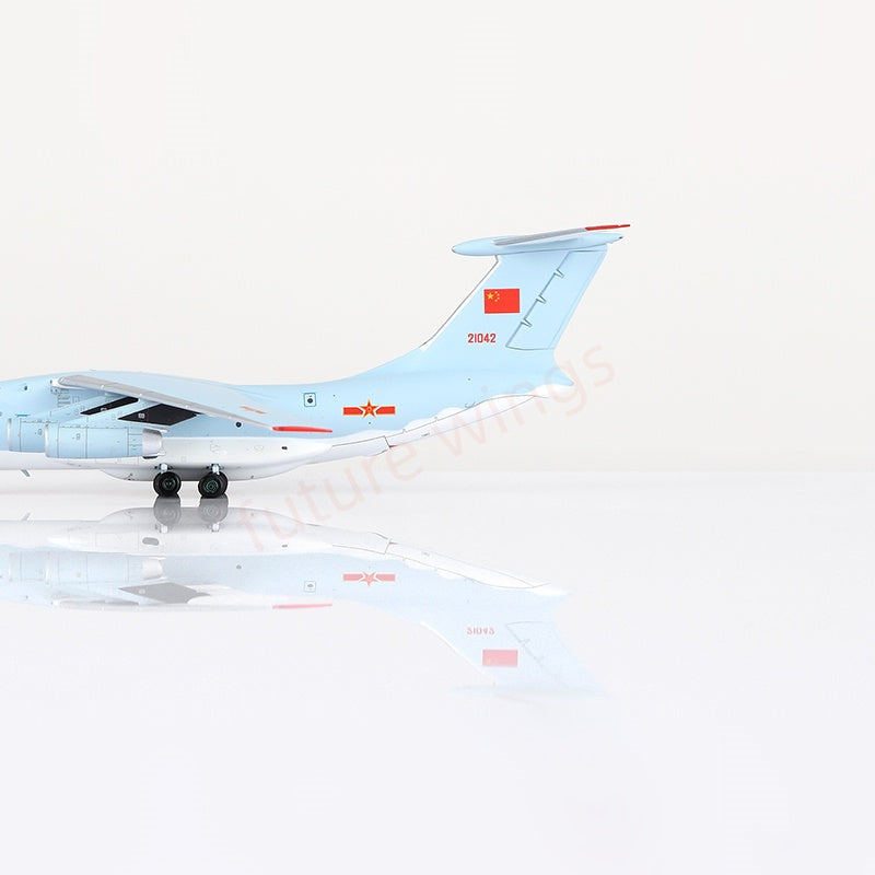 1:400 YY Wings China Air Force IL-76 21041/21042/21043 Aircraft Model+Free Tractor