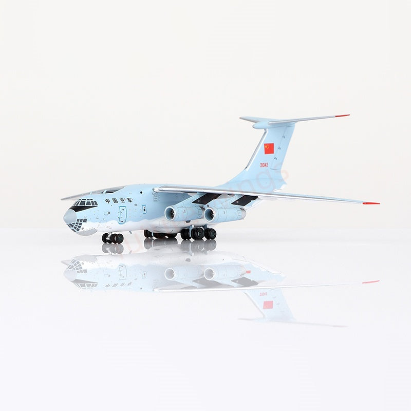 1:400 YY Wings China Air Force IL-76 21041/21042/21043 Aircraft Model+Free Tractor