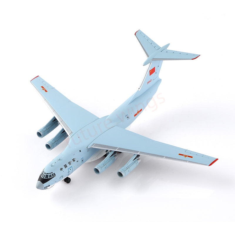1:400 YY Wings China Air Force IL-76 21041/21042/21043 Aircraft Model+Free Tractor