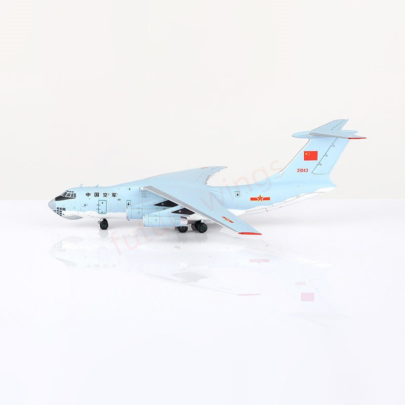1:400 YY Wings China Air Force IL-76 21041/21042/21043 Aircraft Model+Free Tractor