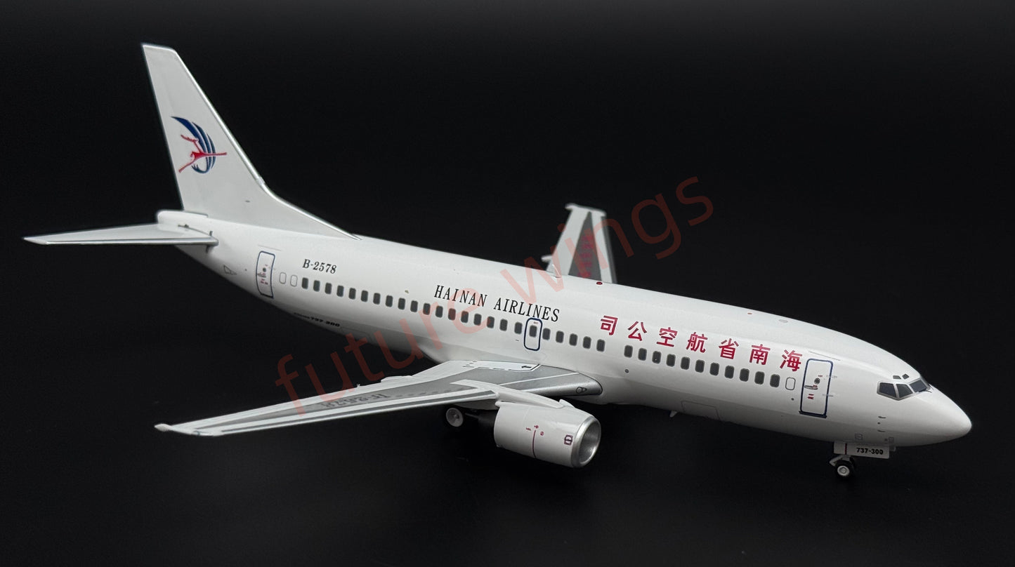 1:200 KJ Model(InFlight200) Hainan Airlines B737-300 B-2578 Diecast Aircraft Model
