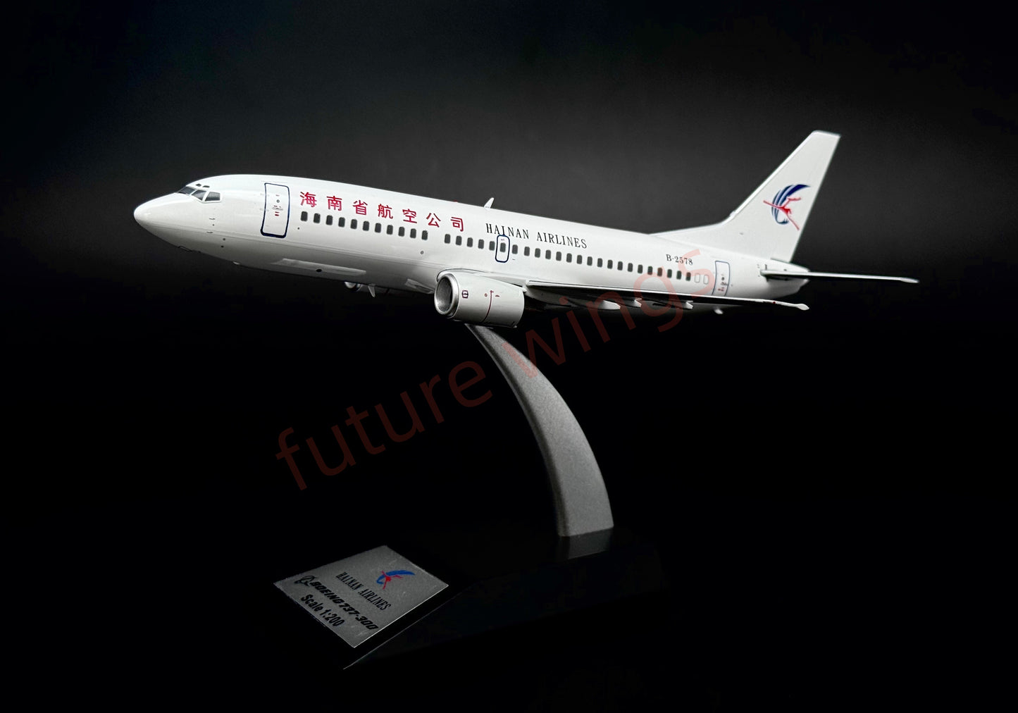 1:200 KJ Model(InFlight200) Hainan Airlines B737-300 B-2578 Diecast Aircraft Model