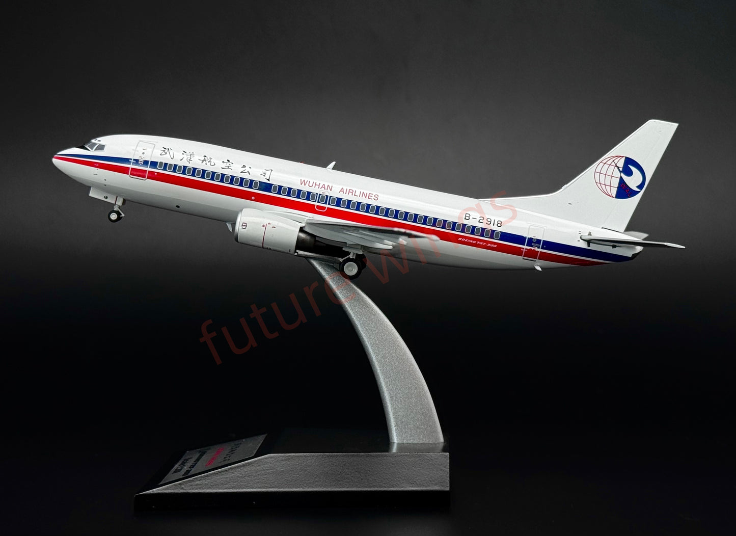 1:200 KJ Model(InFlight200) Wuhan Airlines B737-300 B-2918 Diecast Aircraft Model