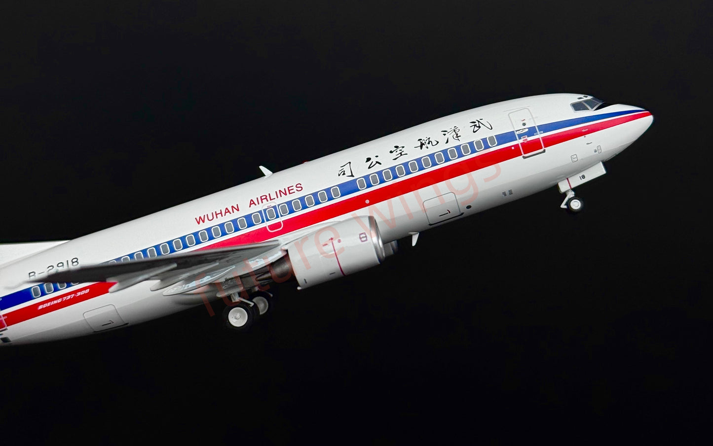 1:200 KJ Model(InFlight200) Wuhan Airlines B737-300 B-2918 Diecast Aircraft Model