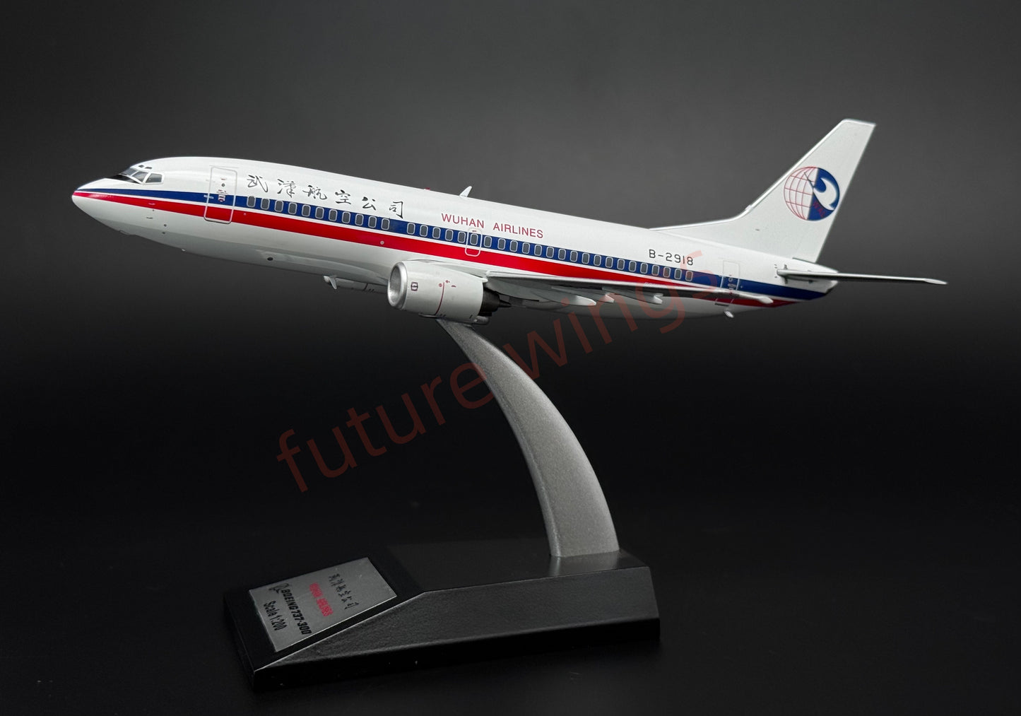 1:200 KJ Model(InFlight200) Wuhan Airlines B737-300 B-2918 Diecast Aircraft Model