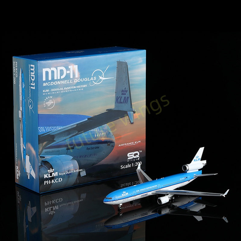 1:200 SQ Wings KLM McDonnell MD-11  PH-KCD Diecast Aircraft Model