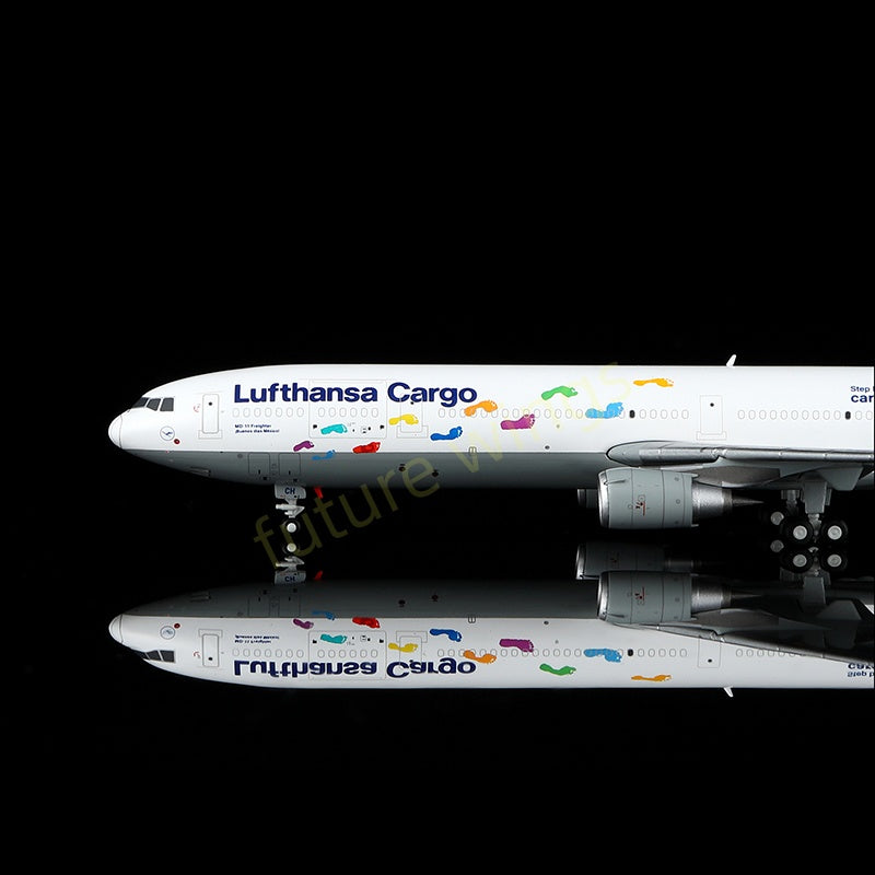 1:400 YY Wings Lufthansa Cargo MD-11 D-ALCH Aircraft Model+Free Tractor