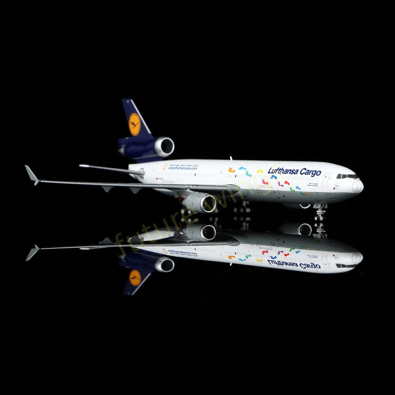 1:400 YY Wings Lufthansa Cargo MD-11 D-ALCH Aircraft Model+Free Tractor