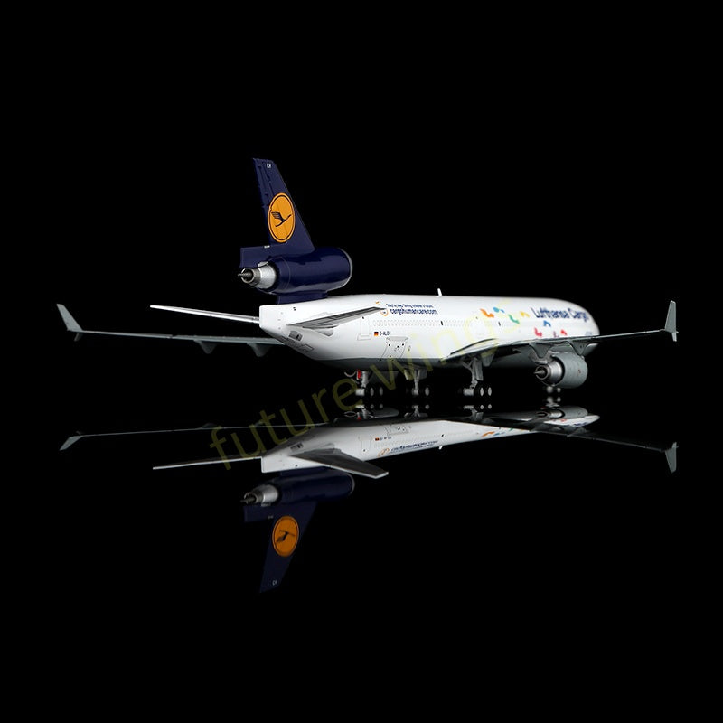 1:400 YY Wings Lufthansa Cargo MD-11 D-ALCH Aircraft Model+Free Tractor