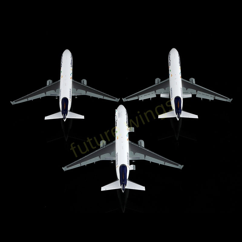 1:400 YY Wings Lufthansa Cargo MD-11 D-ALCH Aircraft Model+Free Tractor