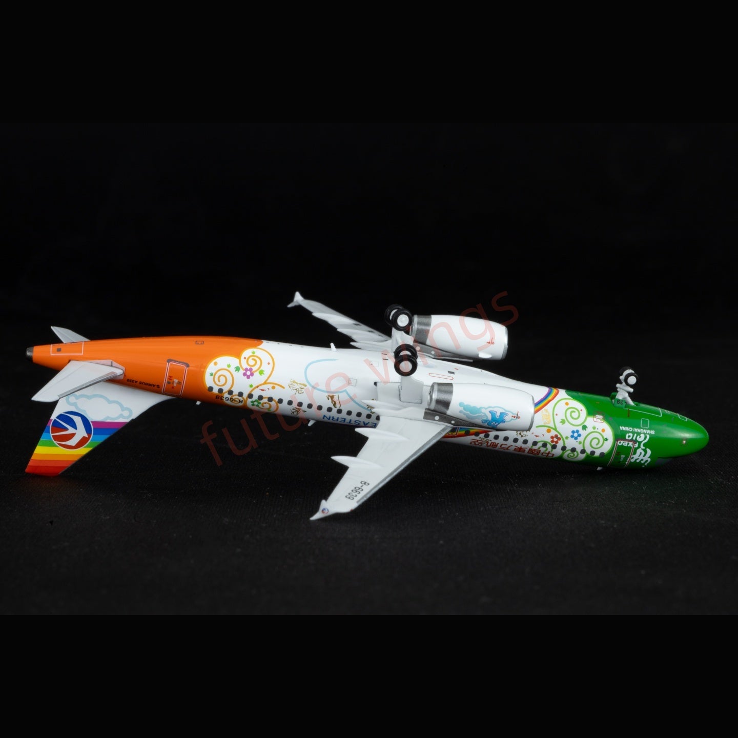 1:400 Kylin Models China Eastern Airlines A320 B-663 Aircraft Model+Free Tractor