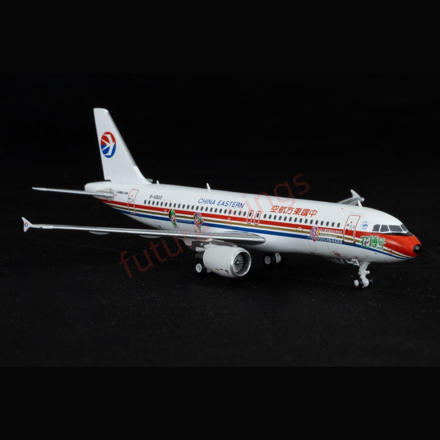 1:400 Kylin Models China Eastern Airlines A320 B-6803 Aircraft Model+Free Tractor