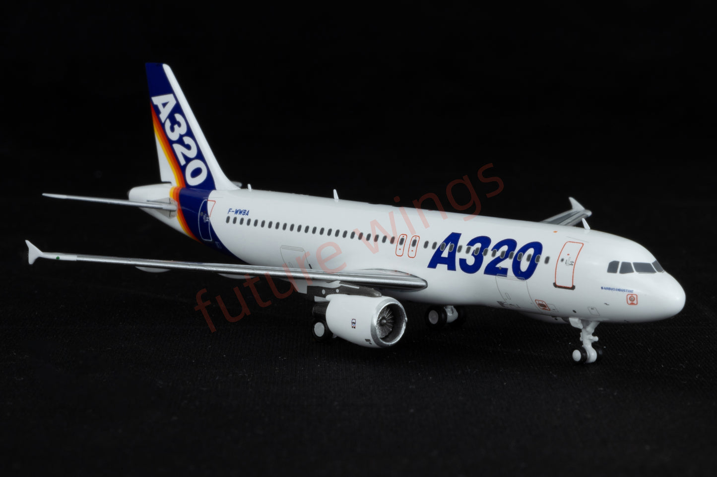 1:400 Kylin Models Airbus House Color A320 F-WWBA Aircraft Model+Free Tractor