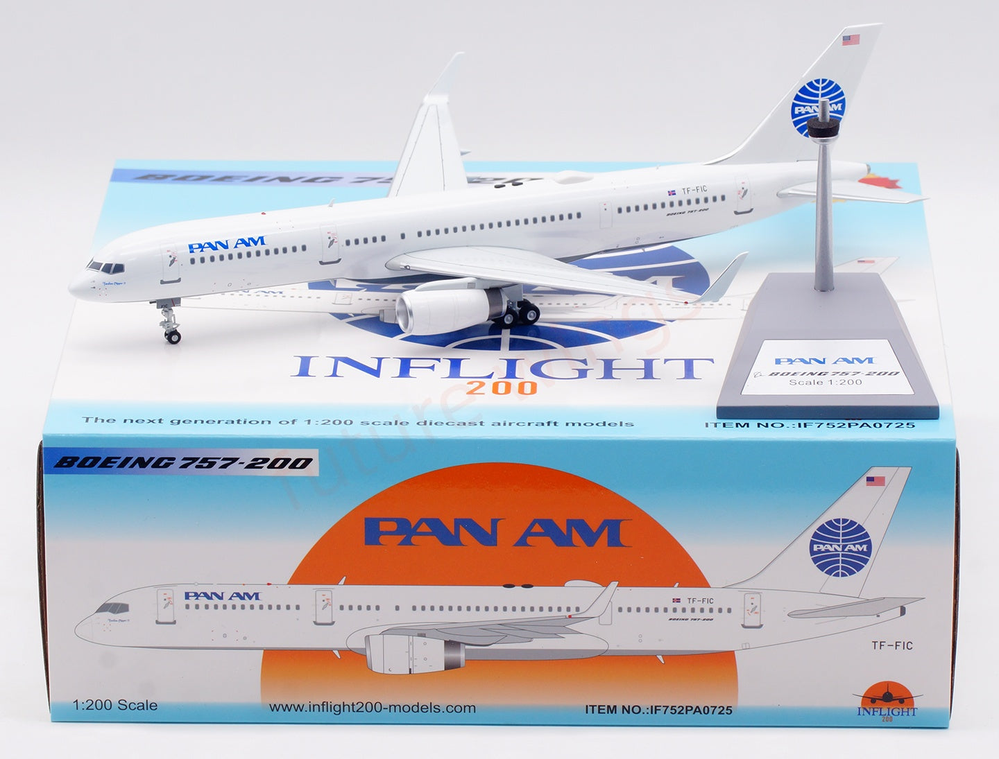 1:200 InFlight200 Pan AM B757-200 TF-FIC Diecast Aircraft Model