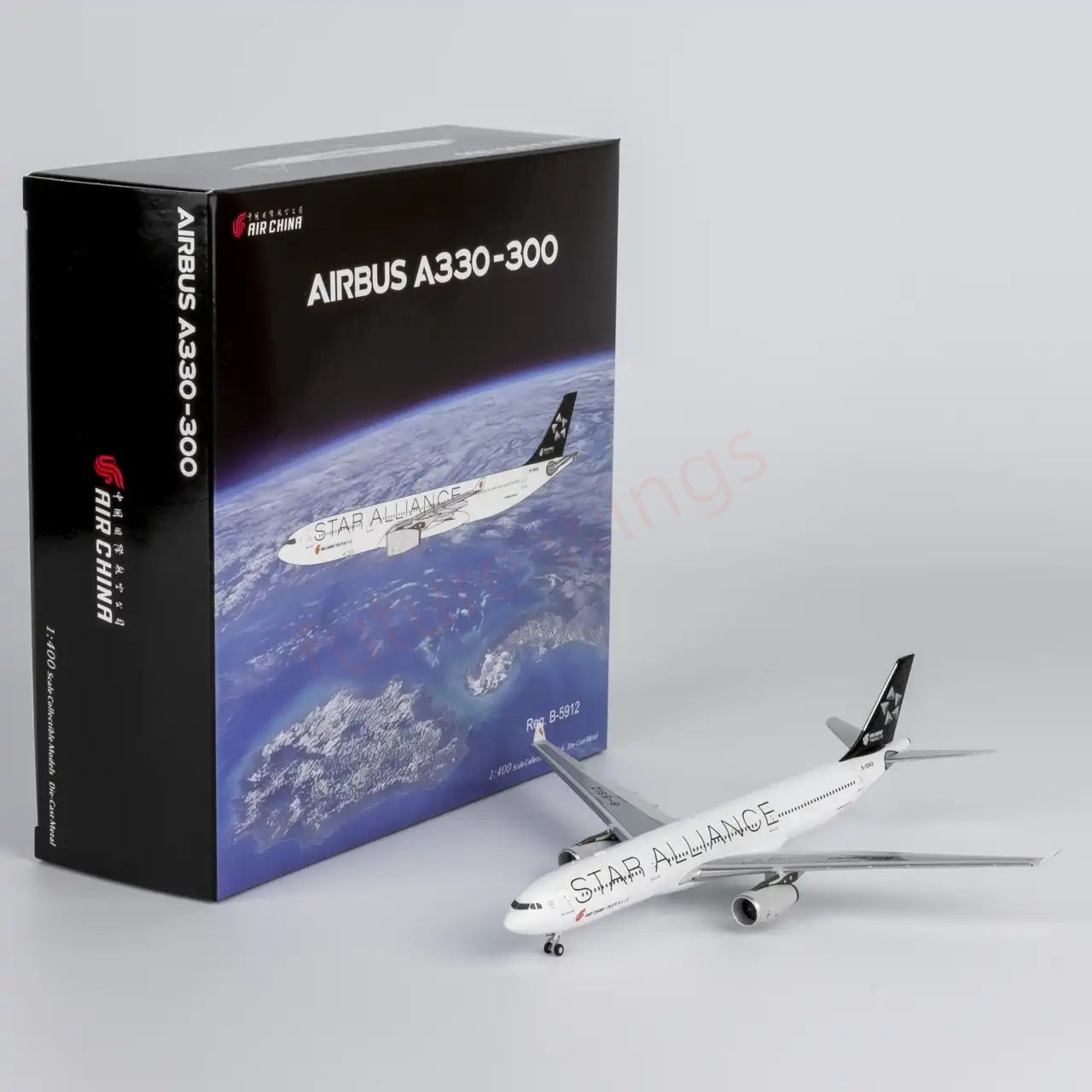 1:400 NG Models NG62080 Air China A330-300 B-5912 "Star Alliance" Aircraft Model+Free Tractor