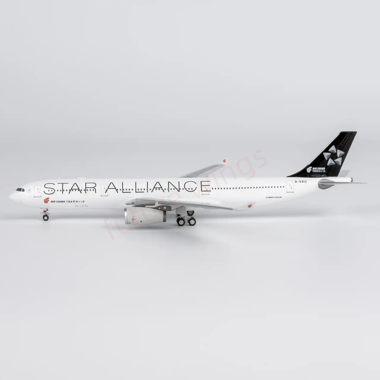 1:400 NG Models NG62080 Air China A330-300 B-5912 "Star Alliance" Aircraft Model+Free Tractor